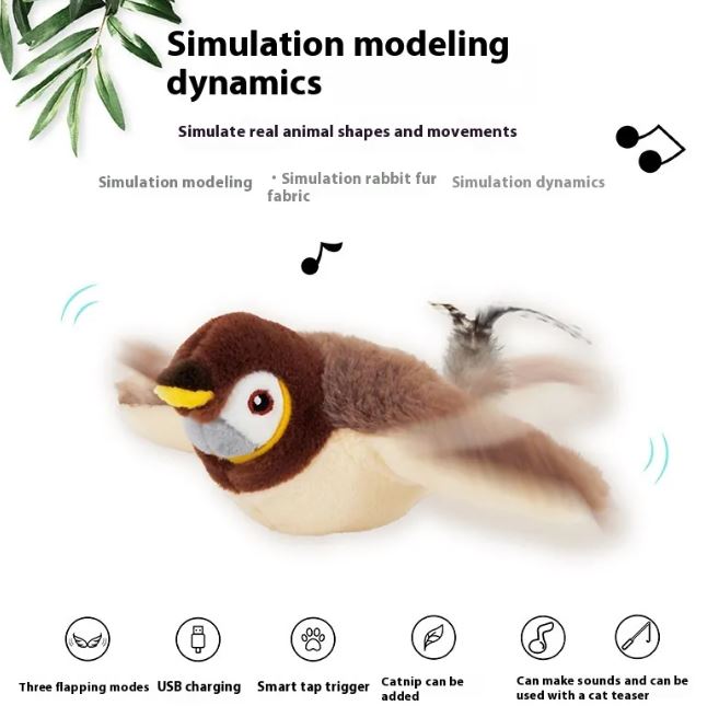 Flapping Bird Interactive Cat Toy